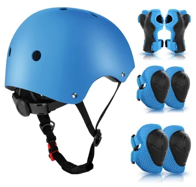 Produktbild von Schonerset Kinder mit Helm blau 3-10 Jahre