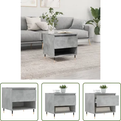 Produktbild von The Living Store Couchtisch Betongrau 50x46x50 cm Holzwerkstoff