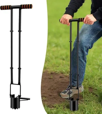 Obrázok produktu pre Dlhé oceľové záhradné náradie 5 v 1 na odber vzoriek rastlín a pôdy
