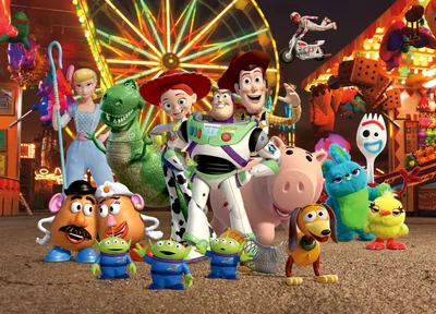 Produktbild von Disney Poster Toy Story Grün, Blau und Orange - 600677 - 160 x 110 cm