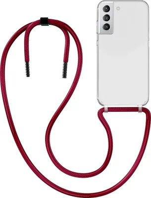 Produktbild von Handykette für Samsung Galaxy S21 - Handyhülle mit Schnur Cover in Weinrot