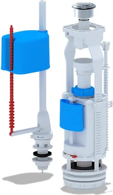 Produktbild von Belvit WC Spülventil 1/2" Anschluss unten Verchromt ECO-Spülfunktion