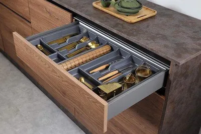 Produktbild von Famanu Bestecklade Organizer für Küche und Büro - Weiß