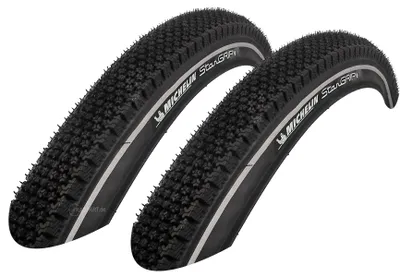 Produktbild von 2x Michelin StarGrip Winter Ganzjahres Reifen Mantel Decke Tire 37-622 (28 x 1 3/8)