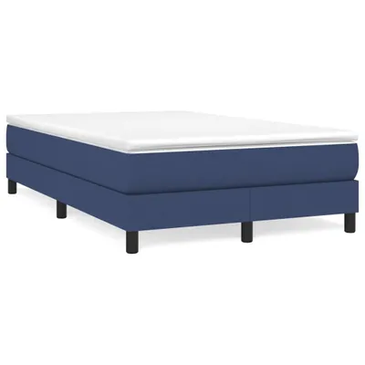 Zdjęcie produktu dla Łóżko Kontynentalne, Niebieskie, Obite Tkaniną, 120X200 Cm Lumarko!