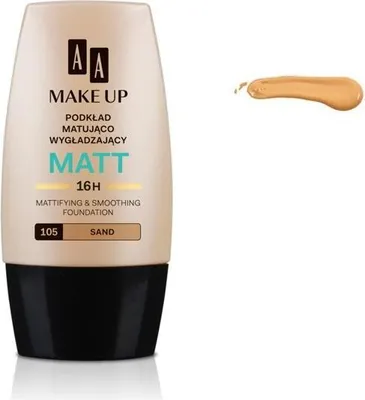 Produktbild von AA Make Up Matt Foundation mattierende und glättende Foundation 105 Sand 30ml