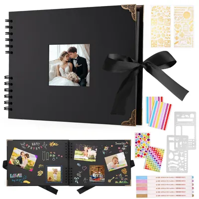 Productafbeelding van Omgoods - Fotoalbum met 80 Pagina's voor Scrapbooking en Herinneringen