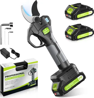 Produktbild von 21V Akku Astschere Gartenschere mit 2*2000mAh Baumschere,40mm Zum Beschneiden Von Bäumen und Obstbäumen