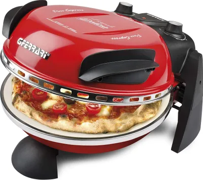 Produktbild von G3 Ferrari G10006 Pizza Äußern Vergnügen, Ofen Pizza, 33.5 x 20 x 35 (L x H x P) cm, 1200 W, 400°C, Rot