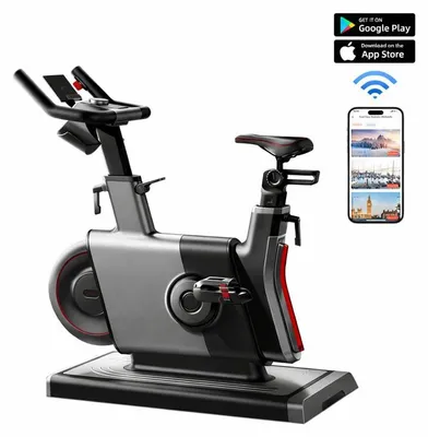 Produktbild von Elektromagnetische Fahrradtrainer BCF7K mit bluetooth schwarz und grau