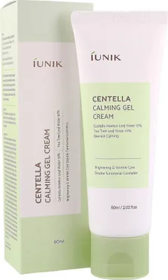 Zdjęcie produktu dla iUNIK Centella Calming Gel Cream, 60ml - Żelowy krem kojąco-nawilżajacy do twarzy