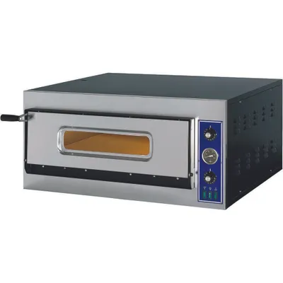 Produktbild von GGF Pizzaofen E-Start Line mit einer Kammer für 4 Pizzen à 320 mm, 4,2 kW, 900x785x420 mm (BxTxH)