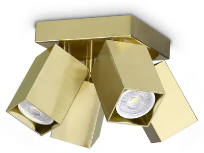 Immagine prodotto di Plafoniera Collezione DYNAMITE 4 luci GU10 Ottone Dimmerabile Ideal Lux