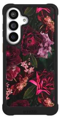 Produktbild von NIVOCASE Hülle für Samsung Galaxy S26+  Stoßfeste Handyhülle NIVOmax Case Schwarz Blumen Blüte Rose
