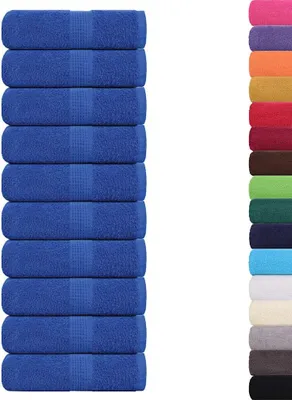 Immagine prodotto di vidaXL Asciugamani FROGN, 10 pezzi, blu, 30x30 cm, 360 g/m²