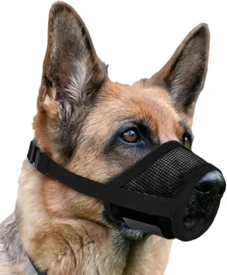 Weicher Netz-Maulkorb für Hunde, Anti-Biss, verstellbar