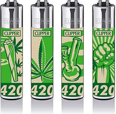 Produktbild von Clipper Feuerzeuge 4er Set: Fourtwenty