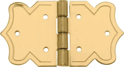 Produktbild von Zierscharnier nagelbar gold 37x20 mm 2 Stück