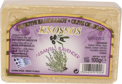 Obrázek produktu pro Knossos Řecké olivové mýdlo s vůní levandule 100gr