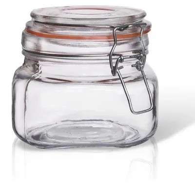 Image de Pot de conservation alimentaire - Pot en verre - Bouchon à vis - 500 ml
