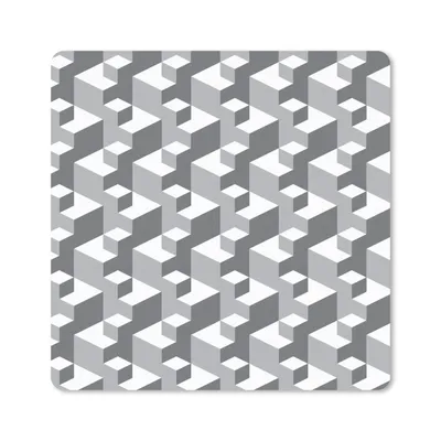 Produktbild von MuchoWow® Mauspad Mousepad Muster - Blöcke - 3D 30x30 cm - Mousepads - Maus Mat - Pad - Mausunterlage - Gaming
