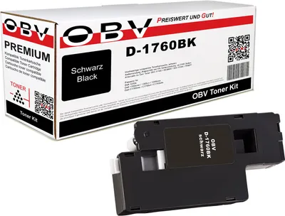 A product box and a toner cartridge are shown.