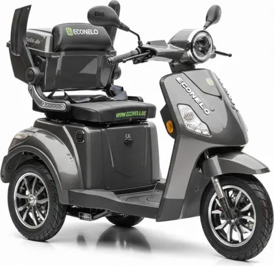 Produktbild von E-Seniorenmobil Yogi-IQ, Lithium-Akku, 3-Rad, 1000 Watt, Grau