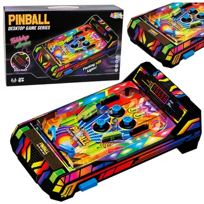 Immagine prodotto di Flipper elettronico da tavolo con giochi di flipper con suoni del contatore a punti led