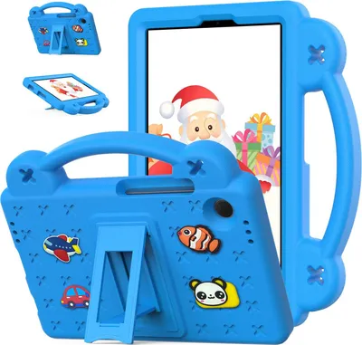 Obrázek produktu pro Ochranné pouzdro pro Samsung Galaxy Tab A9 8.7" 2023, roztomilé dětské pouzdro, odolné proti nárazům s držadlem a stojánkem Modrý