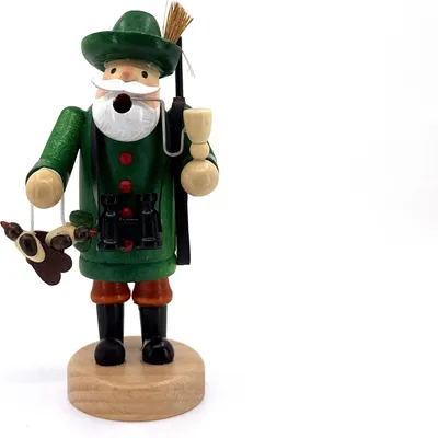Produktbild von Kaladia Räucherfigur aus Holz - Förster - handbemalte Figur für Standard Räucherkerzen - ca. 14 cm