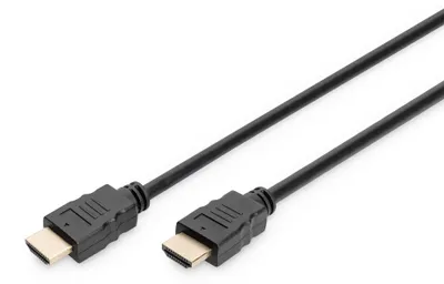 Produktbild von Digitus HDMI High Speed mit Ethernet Anschlusskabel, 5 m, HDMI Typ A (Standard), HDMI Typ A (Standard), 3D, Audio Return Channel (ARC), Schwarz