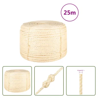 Zdjęcie produktu dla The Living Store Seil 100% sizal 12 mm 25 m