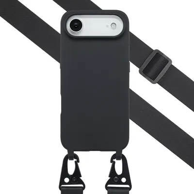 Zdjęcie produktu dla Selencia Silikonowe etui z odłączanym przewodem do Apple iPhone Air - Czarny