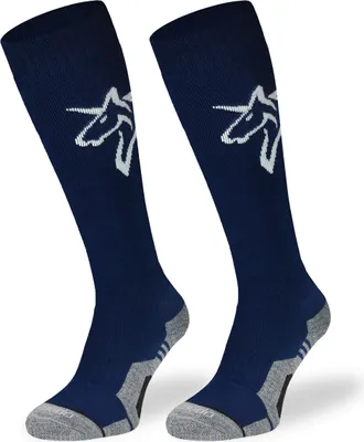 Produktbild von SKIETY Reitsocken aus Wolle Kniestrümpfe Herren & Damen & Kinder Reitsocken - 39-42 - SJWZ Navy Unicorn-03