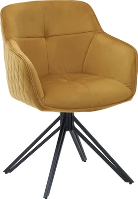 Produktbild von Armlehnenstuhl HARPER SARINA BHT 59x82x62 cm gold