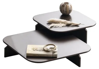 Zdjęcie produktu dla Brązowe stoliki do salonu Stolik kawowy Designerskie stoliki pomocnicze
