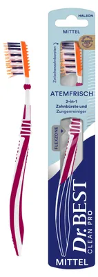 Image de Dr.Best 4751279007 Dr.Best PROFESSIONAL Atemfrisch Zahnbürste