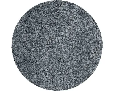 Produktbild von Spirella Badteppich Badematte Duschvorleger Mikrofaser Hochflor | flauschig | rutschhemmend | geeignet für Fußbodenheizung |60 cm Rund | Grau