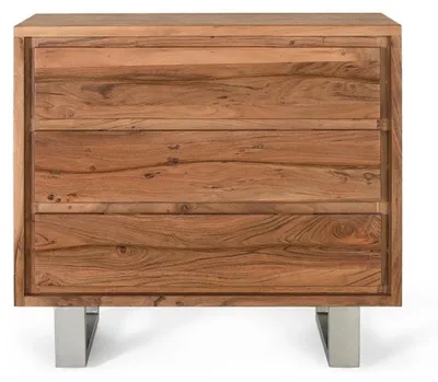 Image de Commode moderne en bois d'acacia, 81 cm x 91 cm x 40 cm, Giner y Colomer