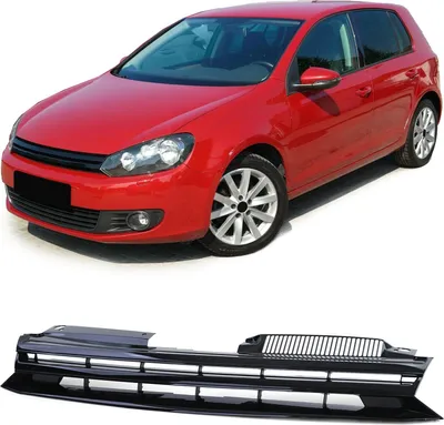Produktbild von Kühlergrill Sportgrill Grill Schwarz Glanz für VW Golf 6 VI ab 2008-2012