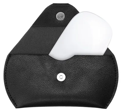 Produktbild von kwmobile Maus Schutzhülle kompatibel mit Apple Magic Mouse 1 / Magic Mouse 2 / Logitech Pebble Wireless Hülle - Kunstleder Hülle für PC Mouse - PU