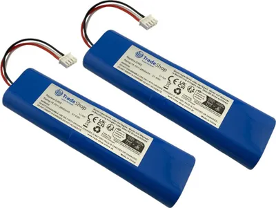 Produktbild von 2x Trade-Shop Li-Ion Akku 14,4V / 2600mAh für Ecovacs S09-LI-148-3200, S11-Li-144-2600, S11-Li-144-2800, 10002743 / Ersatz für Saugroboter