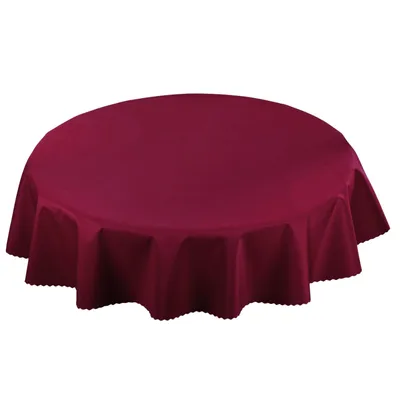 Produktbild von Gartentischdecke Wasserdichte Weinrot Bordeaux RUND 80 cm