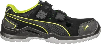 Produktbild von Puma Safety Puma Sicherheitssandale 644300 Neodyme Green Low S1P ESD SRC DGUV Gr.41 schwarz/grün