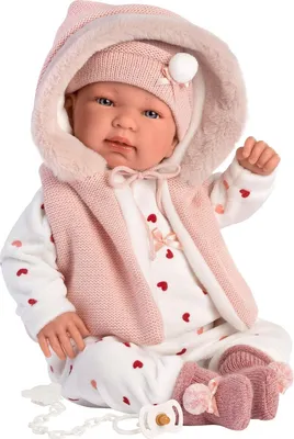 Produktbild von Llorens Plačúca bábika Tina ružová so zvukom 44 cm