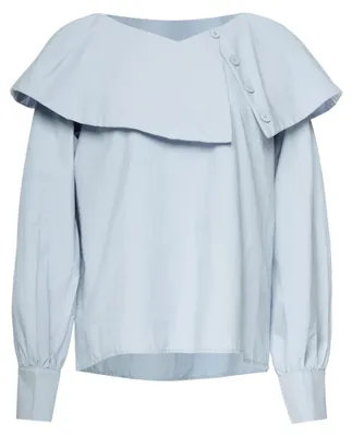 Produktbild von Bluse aus der Modern Women Kollektion, grün, Größe M, U-Boot-Ausschnitt, reguläre Passform