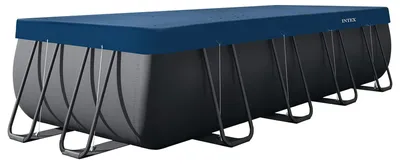 Produktbild von INTEX 28086 Pool Abdeckplane rechteckig 549 x 274 cm Deluxe Schutzplane 20cm Überhang