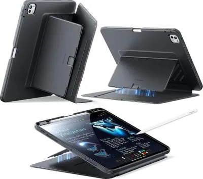 Obrázek produktu pro Ochranný kryt s klopou pro iPad Pro 13" 7/8 2025/2024, ESR Flip Hybrid, černý