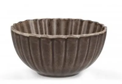 Immagine prodotto di H&H Set 6 Ciotoline Lotus In Stoneware Marrone Cm 14,9