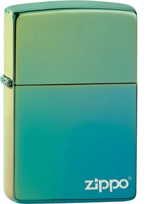 Produktbild von Zippo PL49191 Klassische Hochpolige Teal Zippo Logo Winddicht leichter